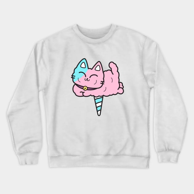 Cotton Kitty Puff Crewneck Sweatshirt by plattercats